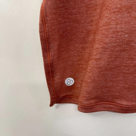 🍁 NWT Zella Rust Marsala Open Back Blouse Size XL - Picture 5 of 8